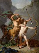 Baron Jean-Baptiste Regnault Achilles educated by Chiron oil on canvas